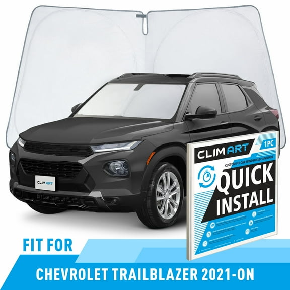 CLIM ART Windshield Sun Shade for Chevrolet (Chevy) TrailBlazer 2021-2026 - Custom-Fit Foldable Car Sun Shade, Car Sunshade, Vehicle Sun Protector, Front Auto Windshield Cover, Car Windshield -WS2011