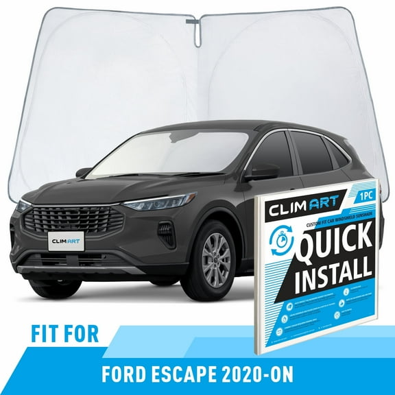 CLIM ART Windshield Sun Shade for Ford Escape 2020-2026, Custom-Fit Foldable Car Sunshade, Vehicle Sun Protector, Front Auto Windshield Cover, Car accessories - WS6011