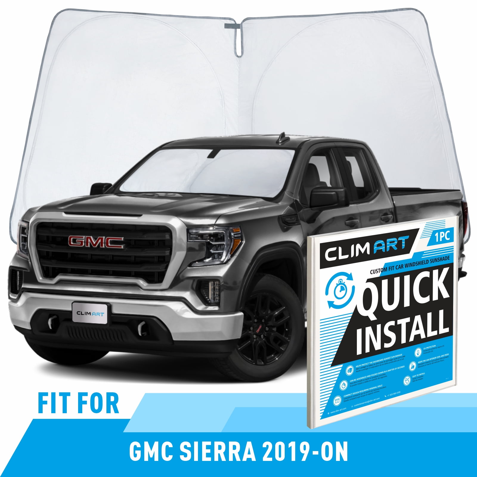 Gmc sierra windshield sun shade outlet