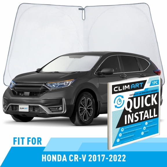CLIM ART Windshield Sun Shade for Honda CR-V (CRV) 2017-2022, Custom-Fit Foldable Car Sunshade, Vehicle Sun Protector, Front Auto Windshield Cover, Car accessories - WS7001