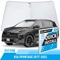 thumbnail image 1 of CLIM ART Windshield Sun Shade for Kia Sportage 2017-2022, Custom-Fit Foldable Car Sunshade, Vehicle Sun Protector, Front Auto Windshield Cover, Car accessories - WS5023, 1 of 8