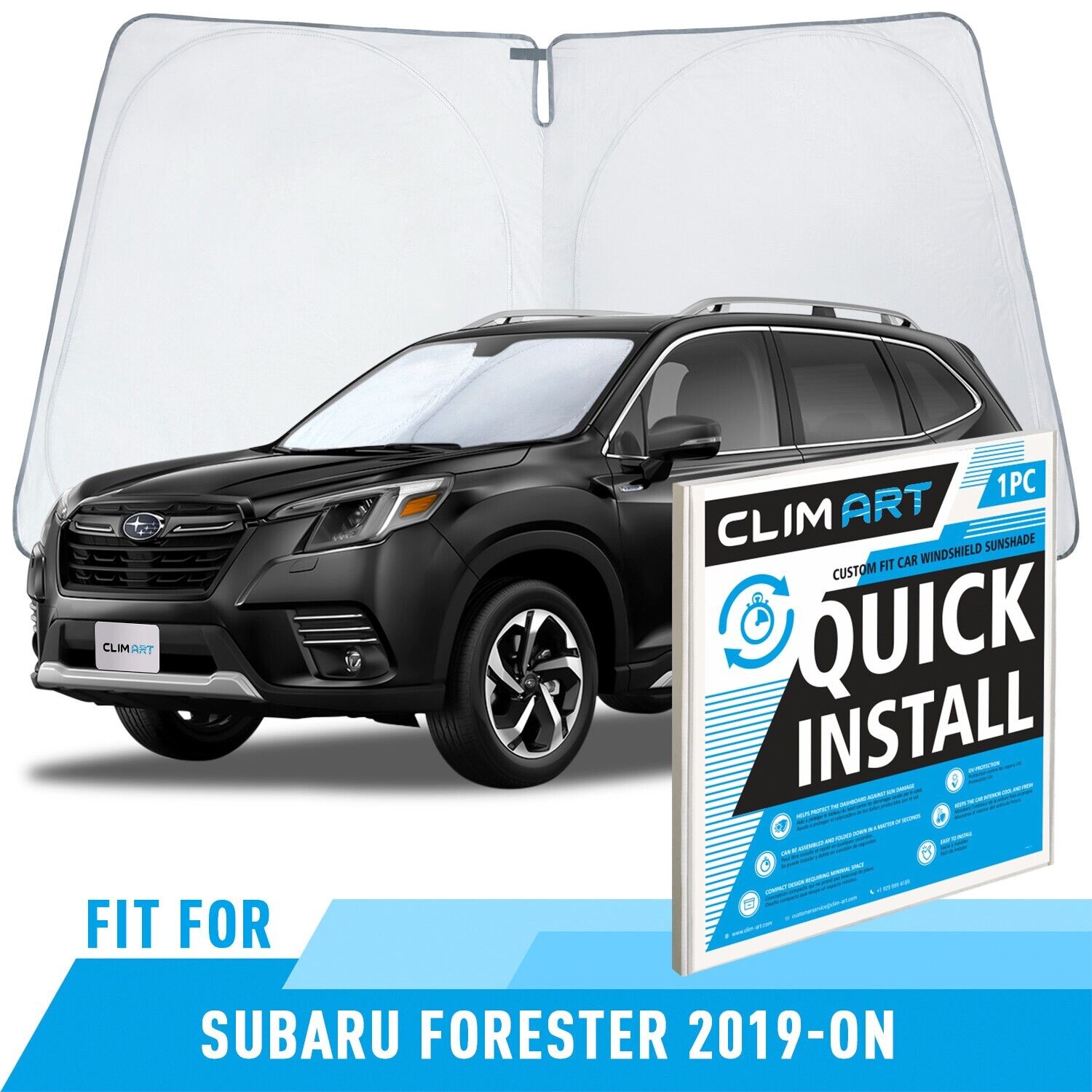 CLIM ART Windshield Sun Shade for Subaru Forester 20192024 Custom