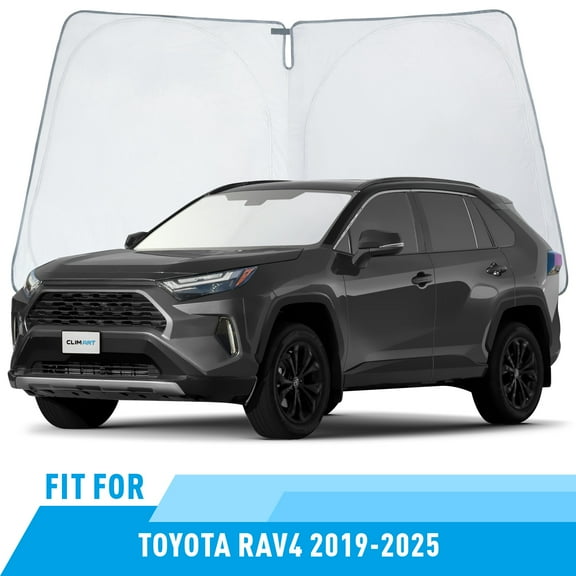 CLIM ART Windshield Sun Shade for Toyota RAV4 2019-2025, Custom-Fit Foldable Car Sunshade, Vehicle Sun Protector, Front Auto Windshield Cover, Car accessories - WS4008