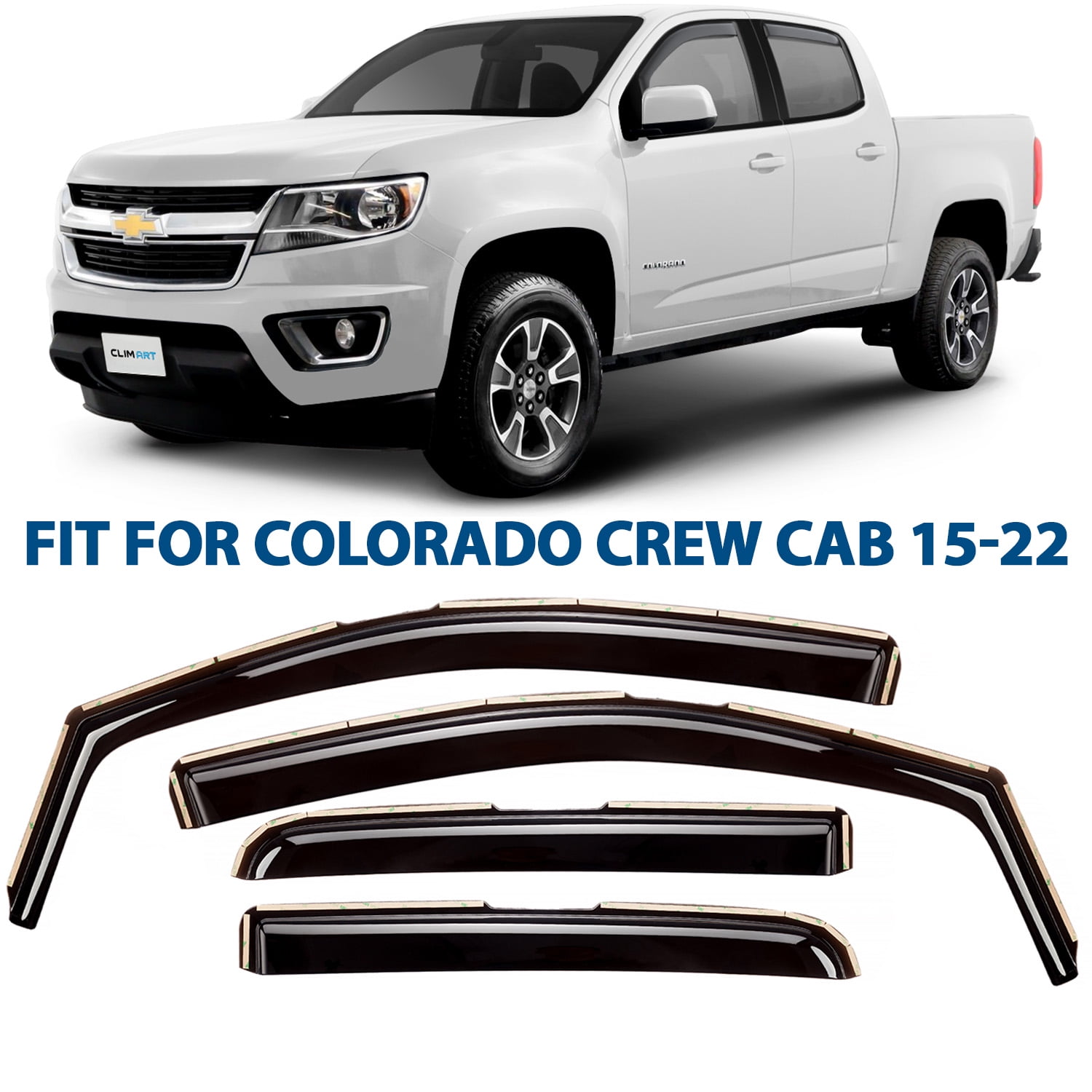 CLIM ART inChannel Incredibly Durable Rain Guards for Chevrolet (Chevy