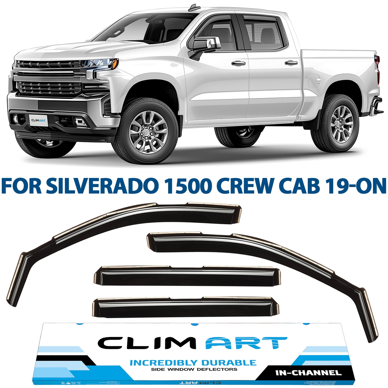 CLIM ART Lot de 6 protections de pluie incroyablement durables pour Jeep Grand Cherokee 2011