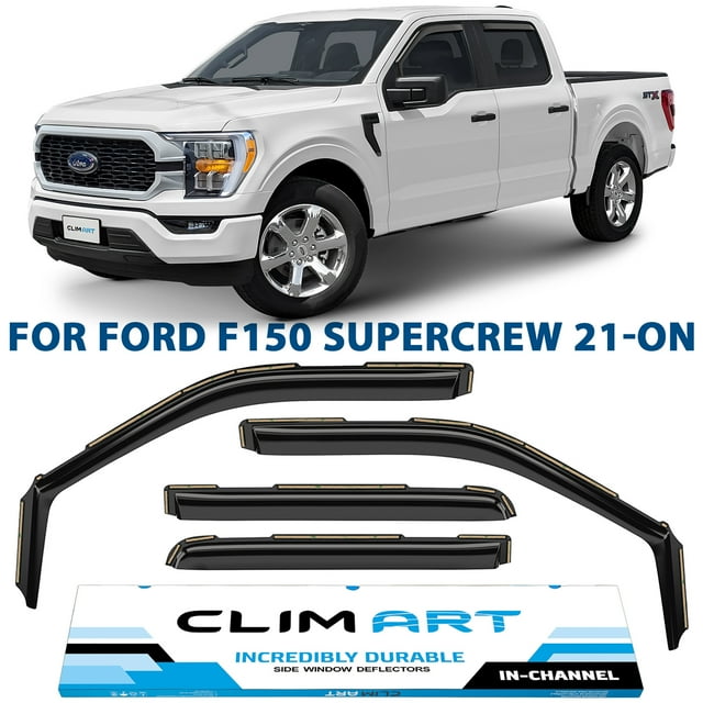 CLIM ART inChannel Incredibly Durable Rain Guards Compatible with F150