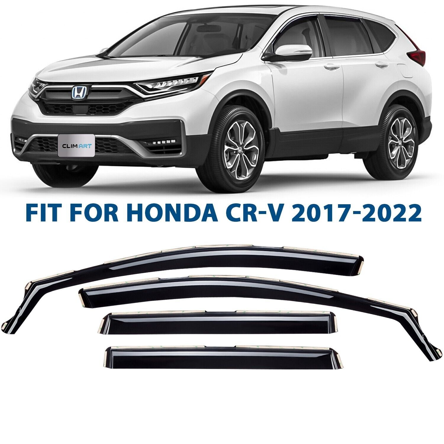CLIM ART inChannel Incredibly Durable Rain Guards for Honda CRV (CRV