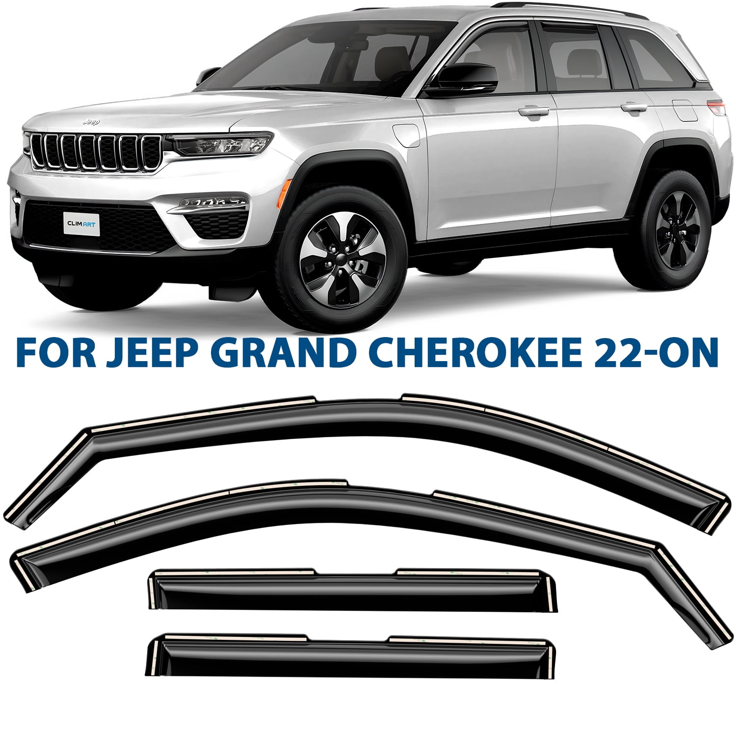 CLIM ART inChannel Incredibly Durable Rain Guards for Jeep Grand