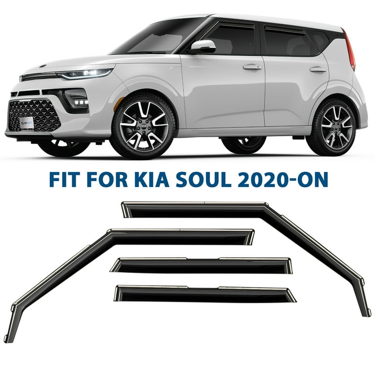 CLIM ART in Channel Incredibly Durable Rain Guards for Kia Soul