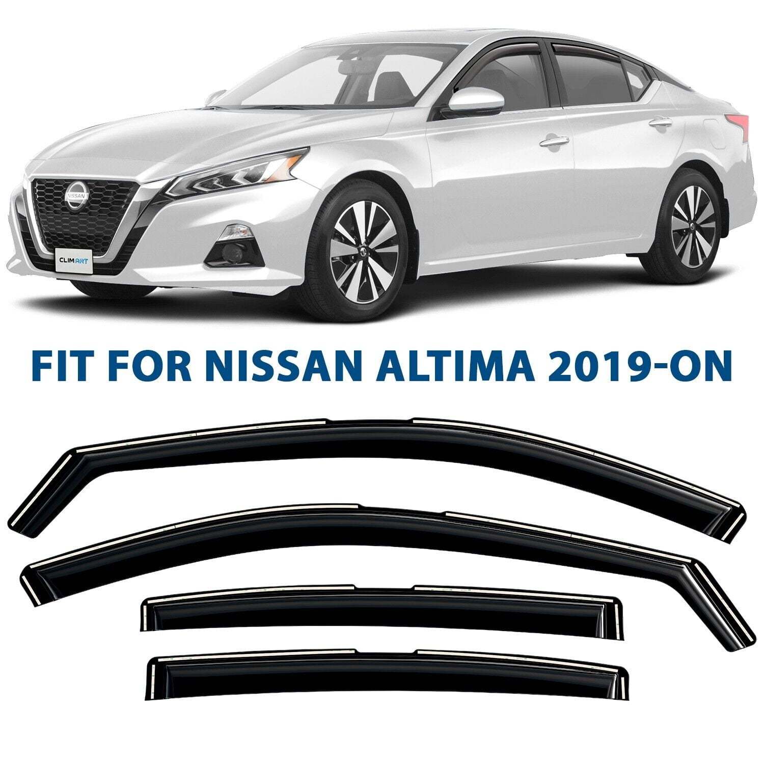 CLIM ART inChannel Incredibly Durable Rain Guards for Nissan Altima