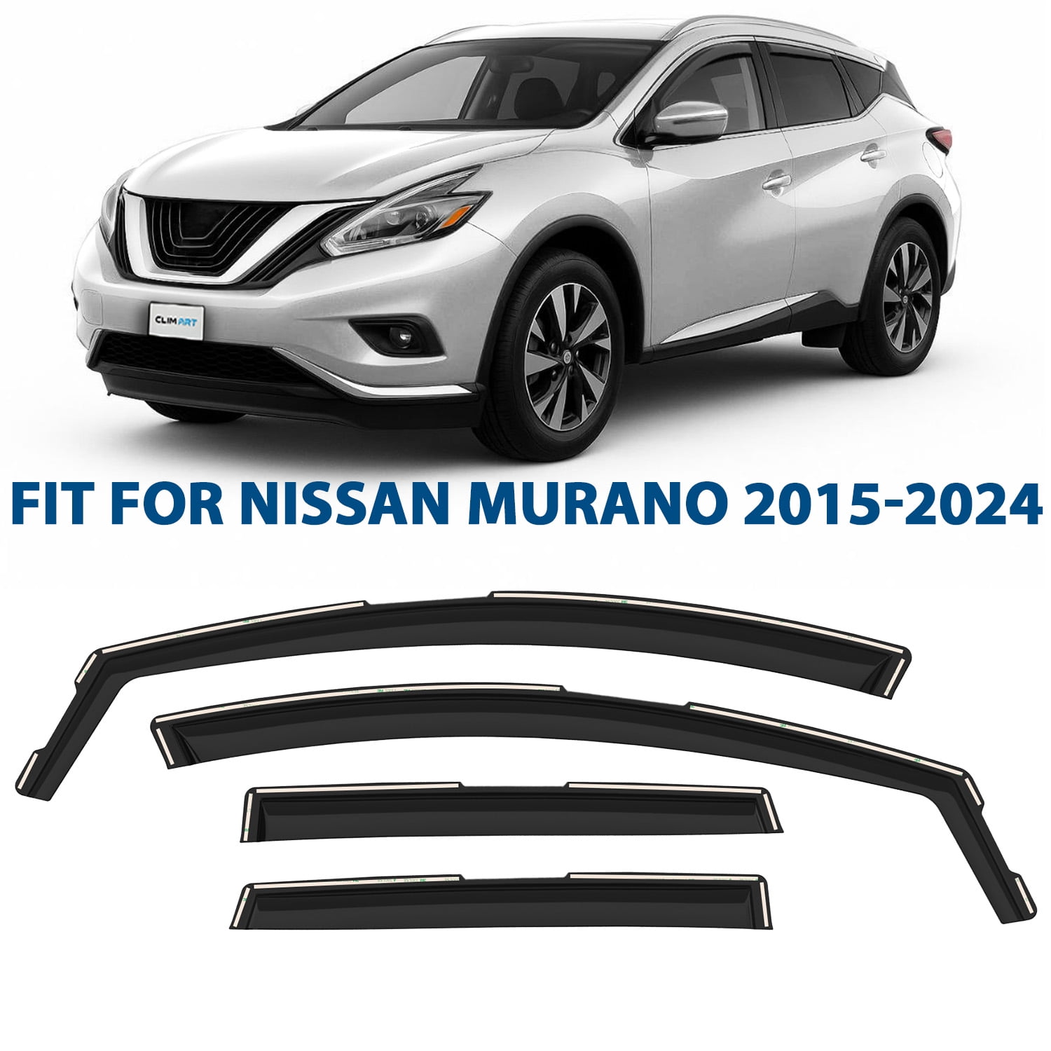 Deflettori Finestrino Auto ZNCJY Per Nissan Murano 2011-2014 - Set 4 Pezzi, Parapioggia E Antiappannante