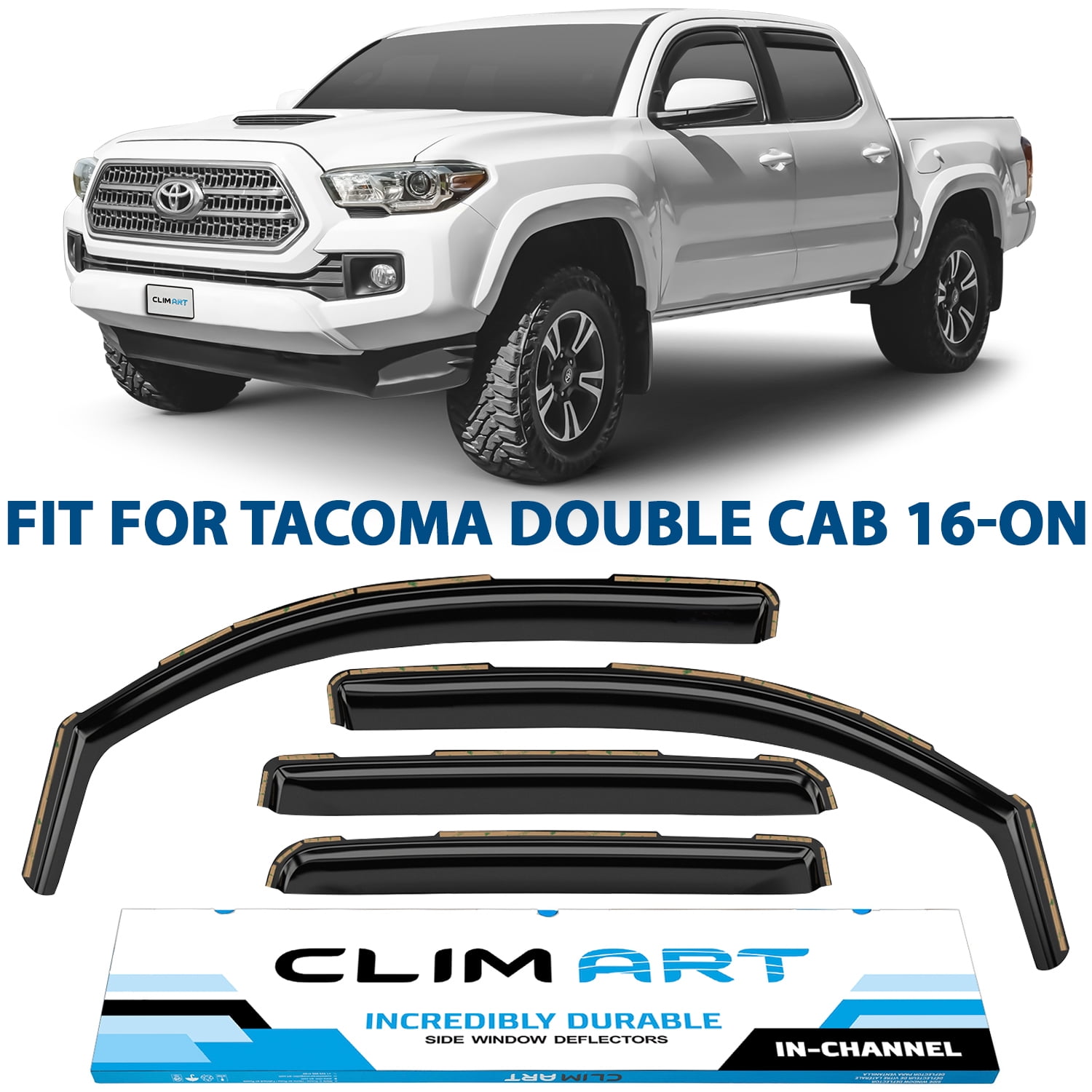 CLIM ART inChannel Incredibly Durable Rain Guards for Toyota