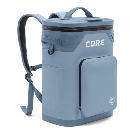 CORE CLIMAKEEP Magnetic 24 Can Backpack Soft Cooler - Steel Blue