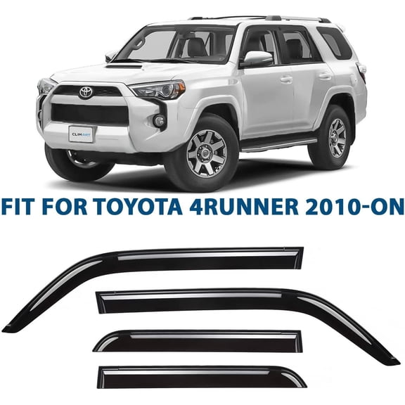 CLIMART Rain Guards for SUV 2014-2019, Original Tape-on Window Deflectors, 4 pc