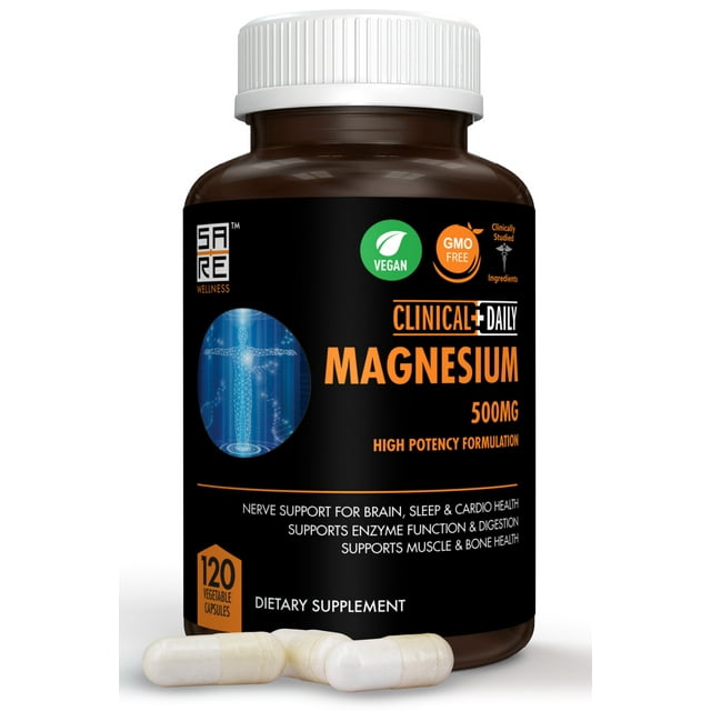 CLINICAL DAILY 500mg Magnesium Citrate Capsules with Oxide Dietary