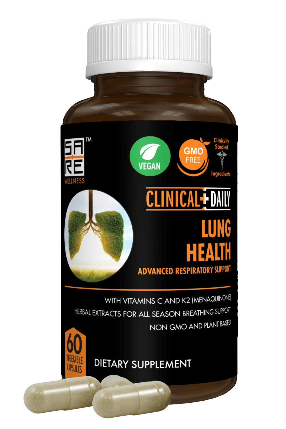 CLINICAL DAILY Vegan Lung Cleanse and Detox Capsules, a purer, better