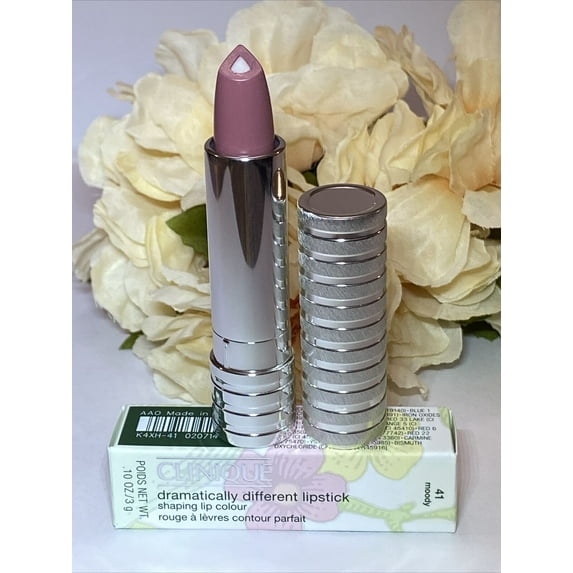 CLINIQUE DRAMATICALLY DIFFERENT LIPSTICK 0.10 OZ 41 MOODY CLINIQUE/DRAMATICALLY DIFFERENT LIPSTICK 41 MOODY 0.1 OZ (3 ML) SHAPING LIP COLOR