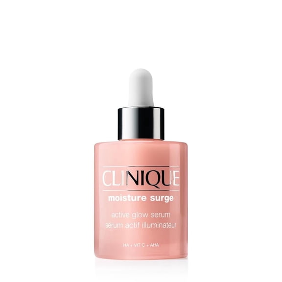Clinique Moisture Surge Active Glow Serum with Lactic Acid, Hyaluronic Acid + Vitamin C | Hydrating, Lightweight + Oil Free​, 1.7 oz / 50mL