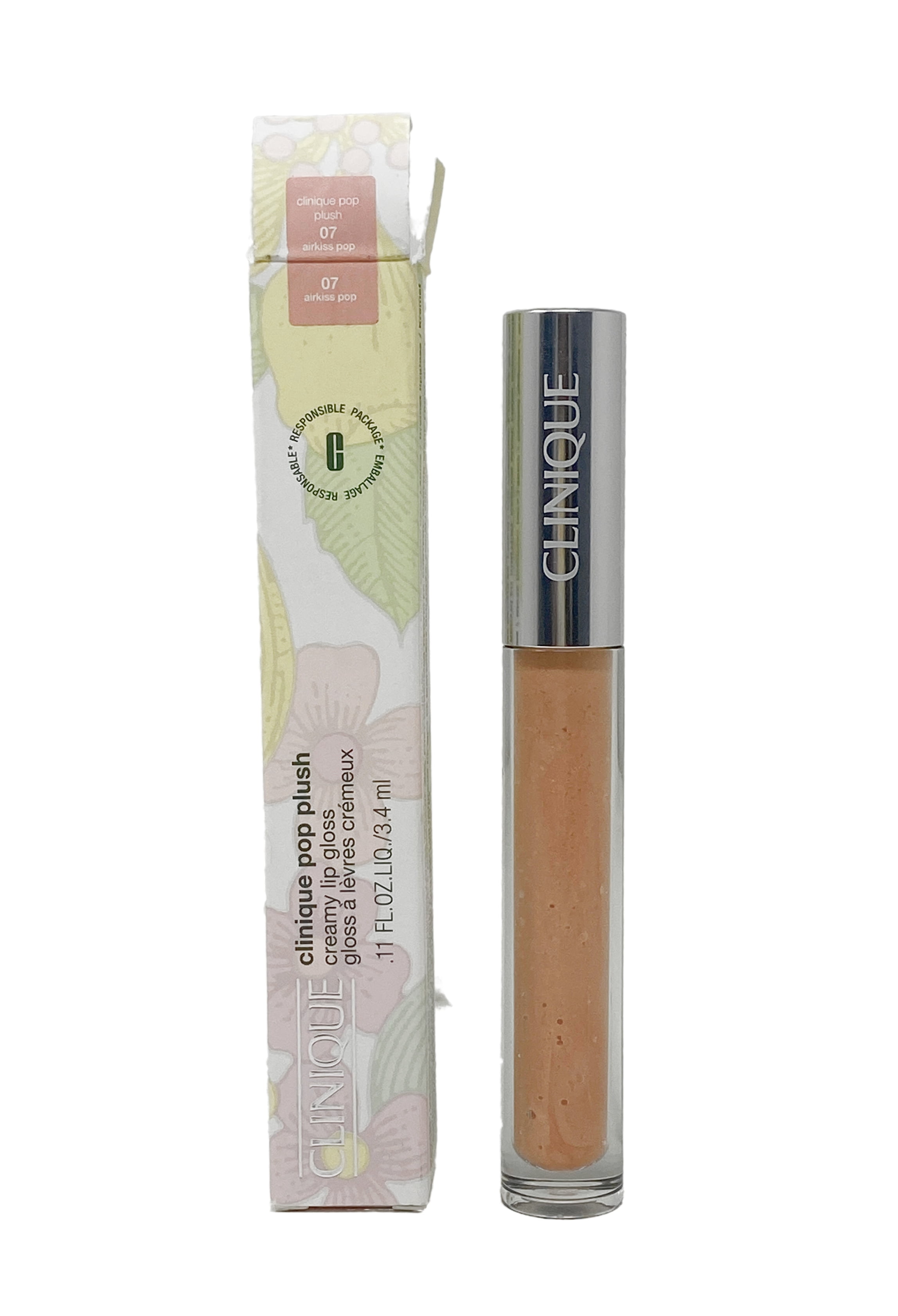 Clinique, Lip Gloss, Pop Plush Creamy No. 07 Airkiss Pop, 0.11 oz