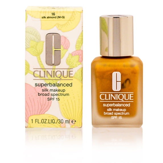 CLINIQUE SUPERBALANCED FOUNDATION 1.0 OZ SILK ALMOND CLINIQUE/SUPERBALANCED SILK MAKEUP BROAD SPECTRUM (16) SILK ALMOND 1.0 OZ DRY COMBINATION TO OILY SPF 15