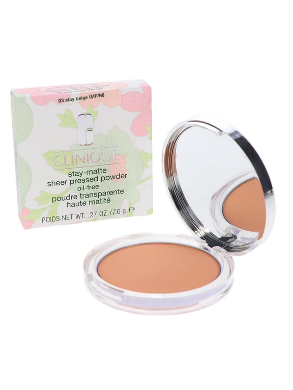 Stay-Matte Sheer Pressed Powder - 03 Stay Beige MF-M by Clinique for Women - 0.27 oz Powder