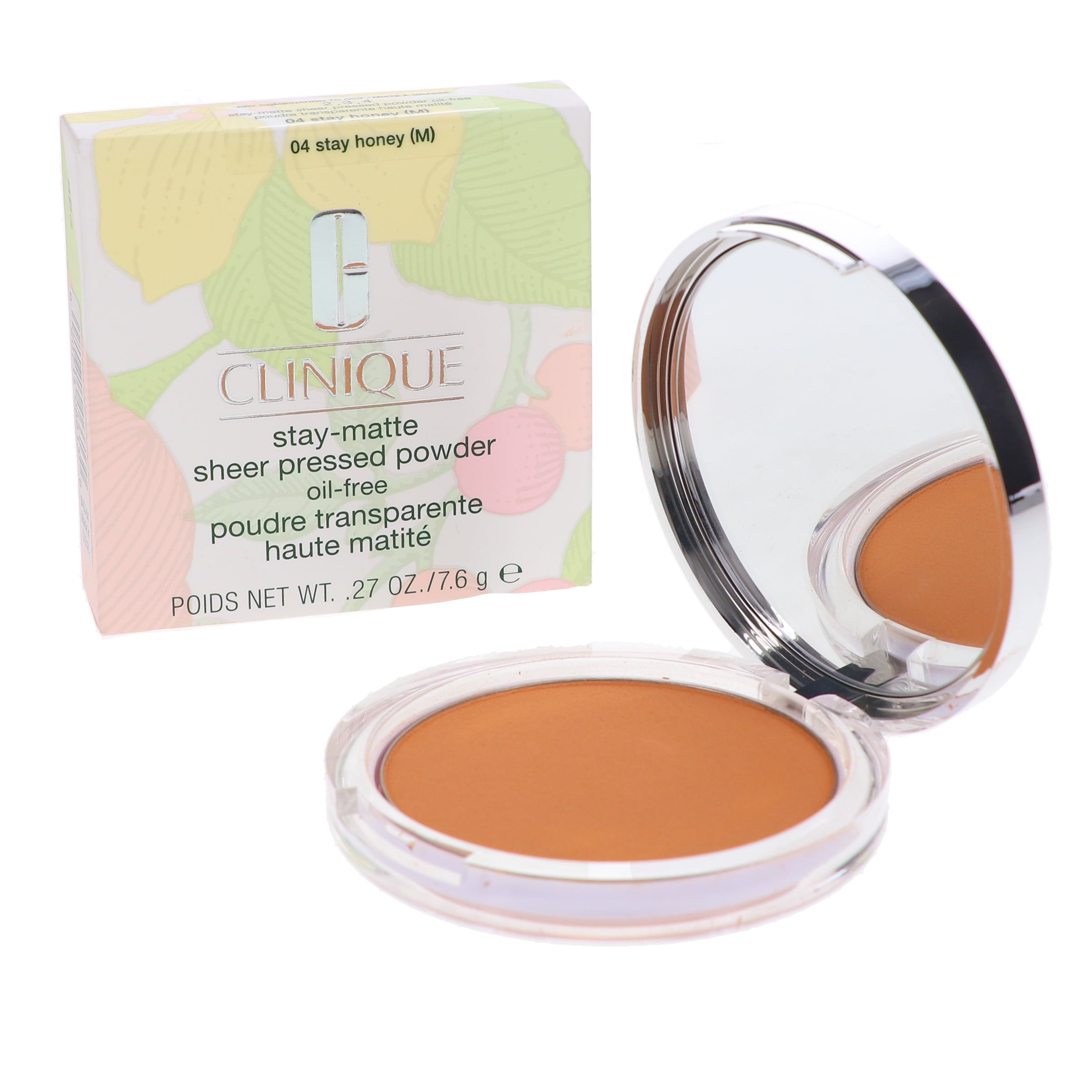 特価ブランド CLINIQUE Stay-Matte Sheer Pressed Powder 04 Honey 0.27 oz ベースメイク・フェイスメイク