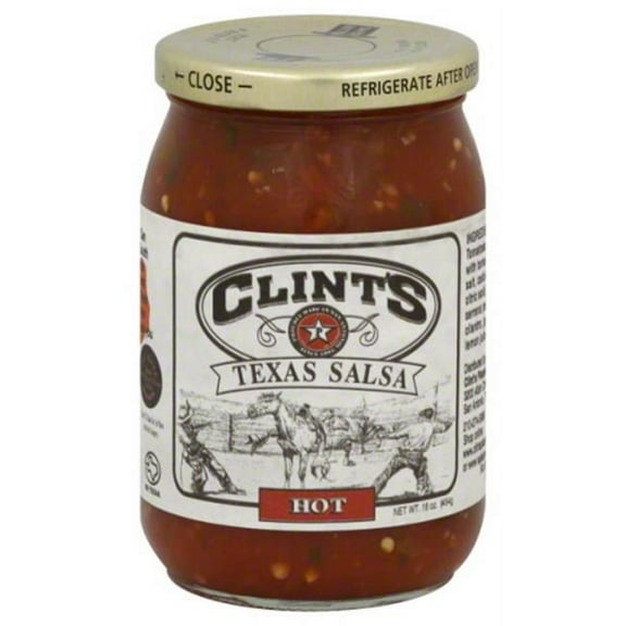 CLINTS SALSA TEXAS HOT-16 OZ -Pack of 6
