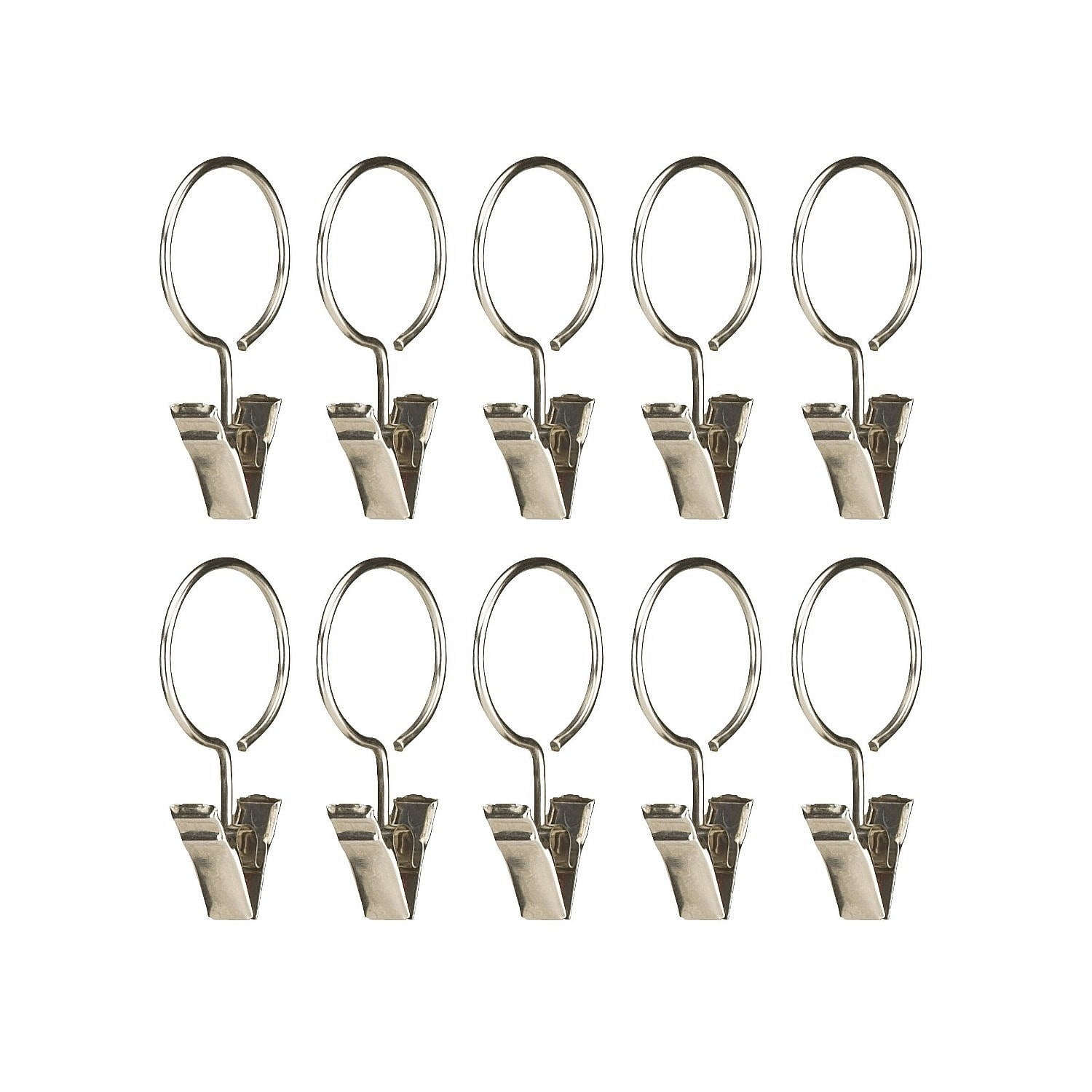 CLIP RINGS Nickel for Window Small Drapery Accessories by Umbra