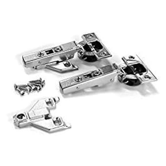 CLIP top OTION Soft-Close Hinges, 110 degree, Self closing, Face Frame, with Mounting Plates (Full - Overlay - 8 pack)