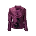 thumbnail image 1 of CLIPS Women's Feathered Lined Blazer IT 52 Purple, 1 of 2