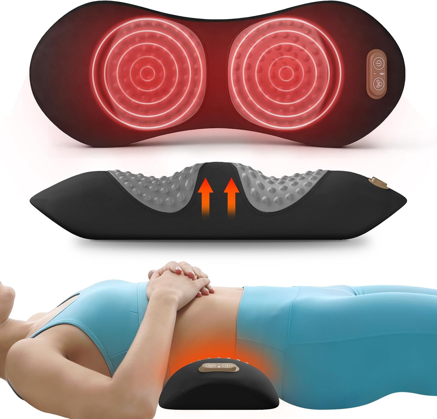 CLIQKWEN 2026 New Electric 3 in 1 Back Massager - Triple Fusion Smooth ...