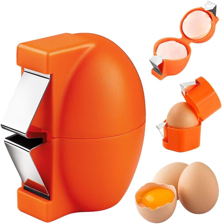 CLIQKWEN 2026 New Stainless Steel Hard Boiled Egg Peeler Shell Remover ...