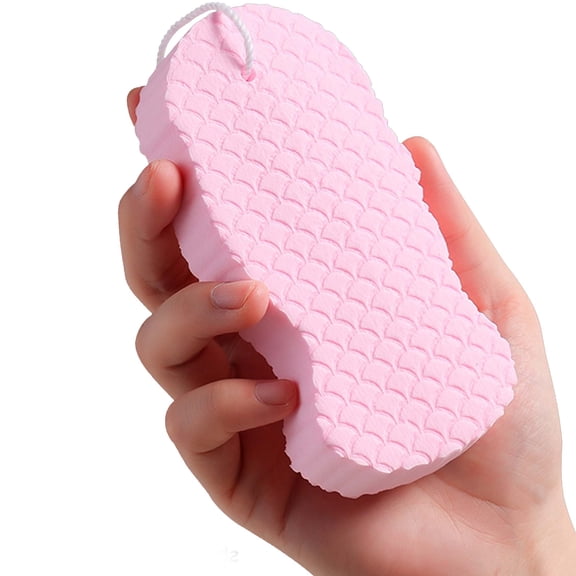 CLIQKWEN 2PCS Magic Exfoliating Bath Sponge & Body Scrubber – Skin-Friendly, Reusable for Adults (Men & Women)