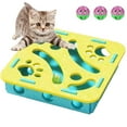 thumbnail image 1 of CLIQKWEN Cat Nail File & Scratch Puzzle Enrichment Box – with 3 Bell Balls & Funny Cat Stick, Stress-Free Alternative to Nail Clippers & Grinders, Easy to Disassemble & Clean, 1 of 7
