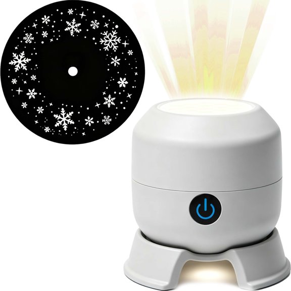 CLIQKWEN Dynamic Rotating Ocean LED Projector Night Light - Multi Angle Positioning for Bedroom Home Theater