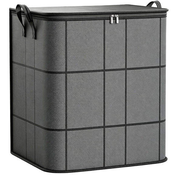 CLIQKWEN Extra Large Moving Bags with Zipper - Heavy Duty Waterproof Storage Bag for Clothes and Bedding - Stackable Compact Design