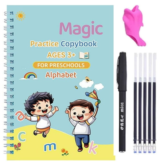 CLIQKWEN Magic Ink Copybooks - Reusable  Handwriting Practice Workbooks -  Writing Training Books