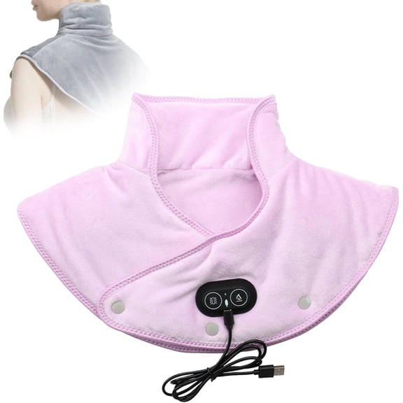 CLIQKWEN Women’s 3 Gear Heated Neck & Shoulder Wrap - Hot Compress Shawl for Home, Travel, Spa & Winter/Late Autumn (Relaxation & Soothing)