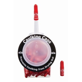 Tool Time Red Industrial Vinyl Reusable Caulking Caps 1 pk