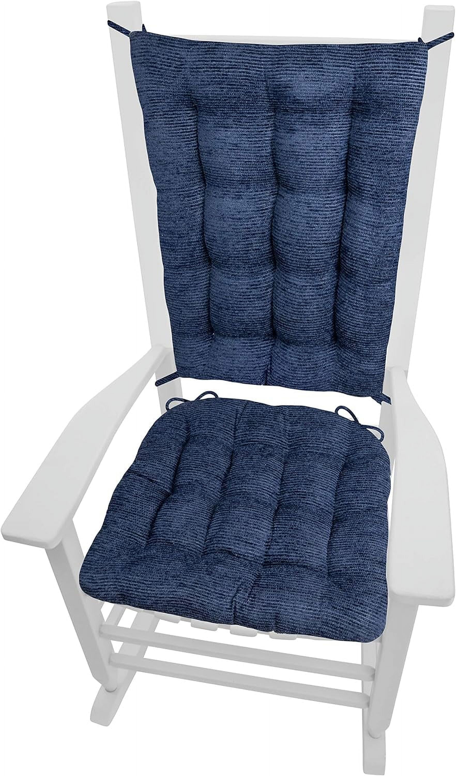 YPNLZQ Brisbane Sea Glass Rocking Chair Cushions Extra Large Latex Foam Filled Backrest Pad with Ties Reversible XL Turquoise Walmart
