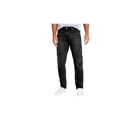 CLLC Men's Regular Fit Denim Jeans - Black