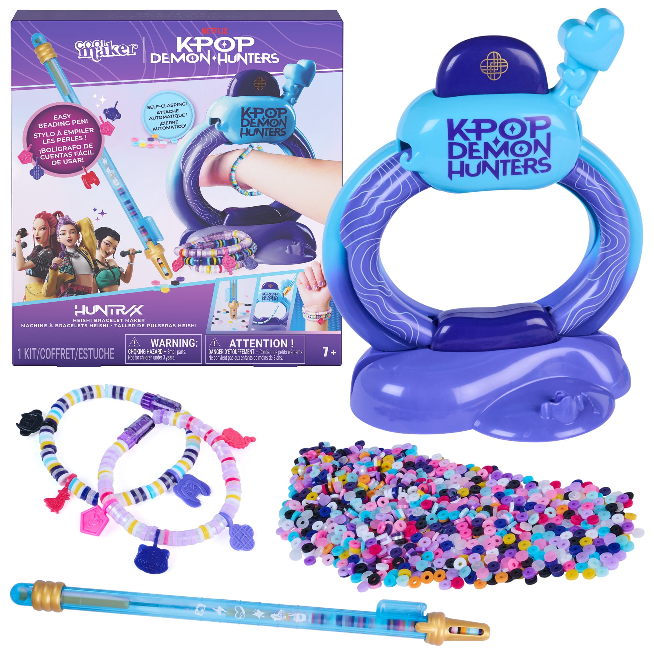 Cool Maker KPop Demon Hunters Bracelet Maker Set for Kids Ages 7+ with 1200 Beads