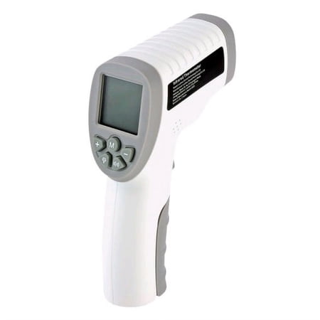 CLOC Non-Contact Infrared Thermometer SK-T008, Both for Body and Object, Test Celsius & Fahrenheit, White, 10 Pack