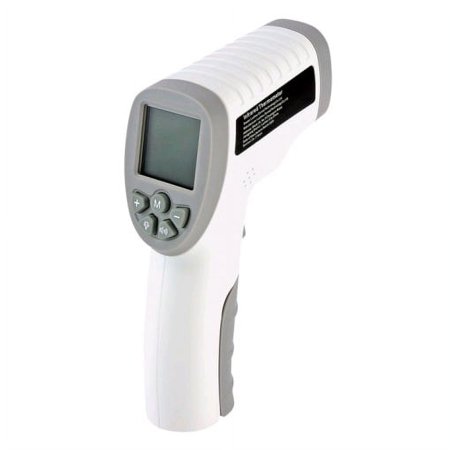 CLOC Non-Contact Infrared Thermometer SK-T008, Both for Body and Object, Test Celsius & Fahrenheit, White, 2 Pack