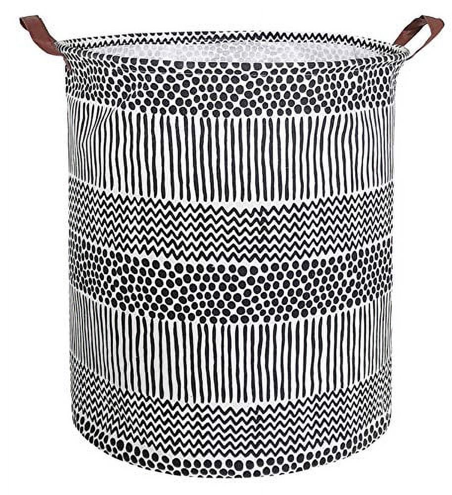CLOCOR Large Round Storage Baskets,Collapsible Storage Bin, Dirty