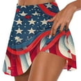 thumbnail image 1 of CLOISE Athletic Skorts for Women Patriotic Multicolor S Summer Trendy Casual Athletic Shorts For Running Tennis Golf Sport Sexy Comfy American Flag Printed Workout Shorts, 1 of 5