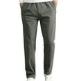 thumbnail image 1 of CLOISE Baggy Cargo Pants Men Big and Tall High Waist Trousers Drawstring Solid Bottoms Casual Clothes with Pockets, 1 of 7