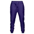 thumbnail image 1 of CLOISE Baggy Sweatpants Men Big and Tall Solid Drawstring Lounge Pants with Elastic Waist Purple 2XL, 1 of 3