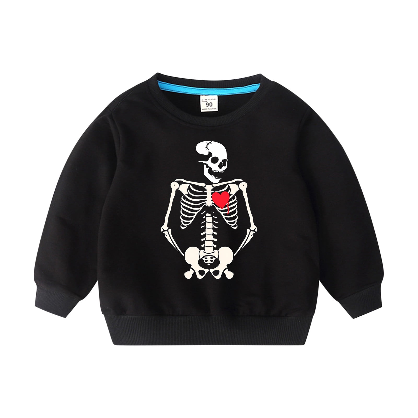 CLOISE Black Halloween Kids Sweatshirt Toddler Boys Teen Long Sleeve ...
