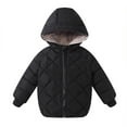 thumbnail image 1 of CLOISE Black Kids Puffer Jacket Boys with Hood Short Cotton Pockets Snowsuit 2-10T, 1 of 7